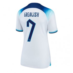 England Jack Grealish #7 kläder Kvinnor VM 2022 Hemmatröja Kortärmad